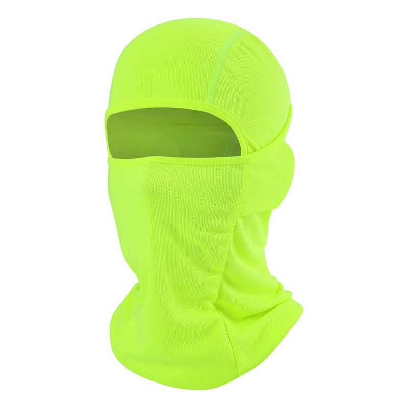 hikevalley Balaclava Face Mask Adjustable Windproof UV Protection Hood (US, Alpha, One Size, Green) - Image 1
